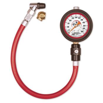 Longacre Racing Products - Longacre Liquid Filled 2-1/2" Glow-In-The-Dark Tire Pressure Gauge 0-60 psi By 1/2 lb