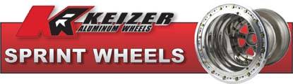 Keizer Sprint Car wheels have cold forged billet centers and are double spun to 6061T6 aircraft quality aluminum!