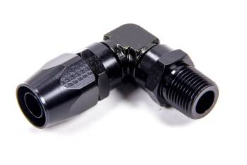 Fragola Performance Systems - Fragola Series 3000 Direct Fit 90 Low Profile Hose End -10 AN to 1/2" NPT Male - Black