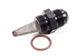 Fragola Performance Systems - Fragola -12 AN Male to -12 AN Male O-Ring Boss Adapter w/ Filter Screen - Black