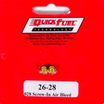 Quick Fuel Technology - Quick Fuel Technology Air Bleeds 10-32 (.074) 2pk