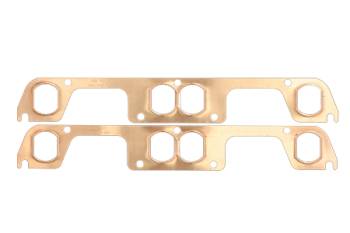 SCE Gaskets - SCE SB Chevy Copper Exhaust Gaskets for HKR Adapter Plate