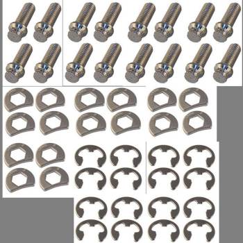 Stage 8 Locking Fasteners - Stage 8 Stainless Steel Header Bolt Kit - 6pt. 3/8-16 x 1" (16)