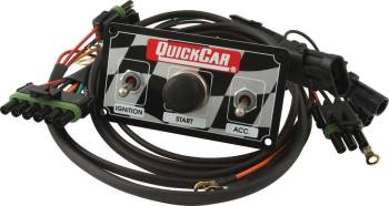 QuickCar Racing Products - QuickCar UMP/IMCA Style Wiring Harness - Switch Panel Included - 2 Toggles/1 Momentary Push Button