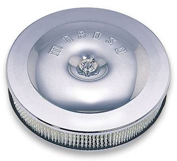 Moroso Performance Products - Moroso Street / Strip Air Cleaner - 11-1/2" diameter with 2-3/8" filter - Chrome