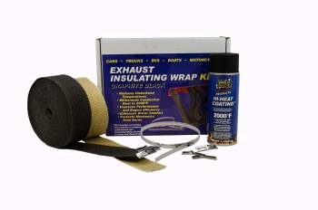 Thermo-Tec - Thermo-Tec Exhaust Wrap Kit 4/6 Cylinder Black