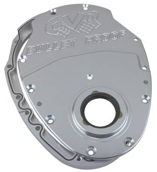 CVR Performance Products - CVR Performance SB Chevy Billet Timing CVR Performance 2-Piece - Clear Anodized