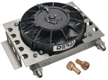 Derale Performance - Derale 15 Row Atomic Cool Plate & Fin Remote Cooler, -8AN