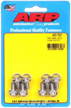 ARP - ARP Stainless Steel Valve Cover Bolt Kit - 12-Point - 1/4"-20 - Stamped Steel Covers - Set of 8