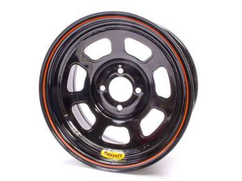 Bassett Racing Wheels - Bassett 14" Lightweight D-Hole Wheel - 14" x 7" - 5 x 100mm Bolt Circle - 3" Back Spacing - Black