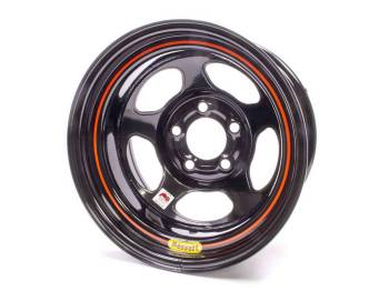 Bassett Racing Wheels - Bassett Inertia Advantage Wheel - 15" x 10" - 5 x 5" - Black - 5" Back Spacing - 20 lbs.