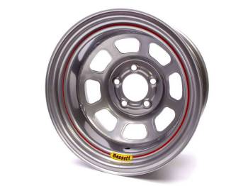 Bassett Racing Wheels - Bassett Spun Wheel - 15" x 10" - 5 x 5" - Silver - 4" Back Spacing - 21 lbs.