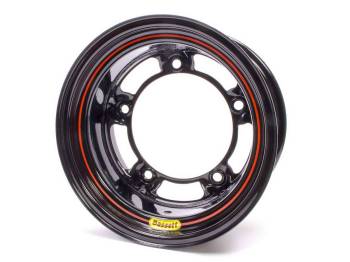 Bassett Racing Wheels - Bassett Wide 5 Spun Wheel - 15" x 8" - Black - 4" Back Spacing - 15.5 lbs.