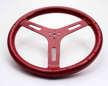 ButlerBuilt Motorsports Equipment - ButlerBuilt® 15" Flat Aluminum Steering Wheel - Red