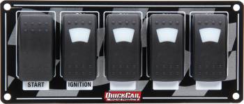 QuickCar Racing Products - QuickCar Ignition Panel w/ Rocker Switches & Lights