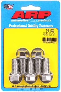 ARP - ARP Stainless Steel Bolt Kit - 6 Point (5) 1/2-20 x 1.000