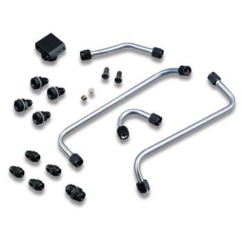 Weiand - Weiand Fuel Line Kit - For Dual Holley Model 4150
