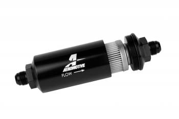 Aeromotive - Aeromotive Inline Fuel Filter 2" OD - 40 Micron - 8AN - Black