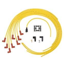 ACCEL - ACCEL Universal Fit Super Stock 8mm Suppression Spark Plug Wire Set - Yellow