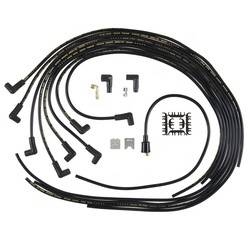 ACCEL - ACCEL Universal Fit Super Stock 8mm Spiral Spark Plug Wire Set - Black
