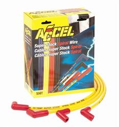 ACCEL - ACCEL Custom Fit Super Stock Spiral Spark Plug Wire Set - Yellow