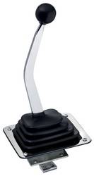 Mr. Gasket - Mr. Gasket 3/4 Speed Automatic Floor Shifter - 11 in. Chrome Plated Solid Steel Stick w/ Black Knob