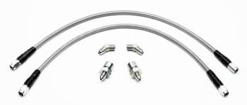 Wilwood Engineering - Wilwood 18" Flexline Kit -03 AN Straight to -03 AN Straight Ends - 1/8-27 NPT 45 Degree /-3 to 3/8-24 or 7/16-24 Inverted Flare Fittings - SN95 Mustang Front