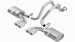 Borla Performance Industries - Borla S-Type Cat-Back System - Includes 4.25 x 3.5 x 6.75 in. Oval Mufflers / Tips / Mounting Hardware