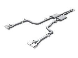 Borla Performance Industries - Borla Cat-Back Exhaust System - Includes Connecting Pipes / X-Pipe / Mufflers / Tips / Mounting Hardware - 4 in. x 2.5 in. Rectangular