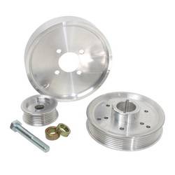 BBK Performance - BBK Performance Power-Plus Series Underdrive Pulley System - Polished Aluminum