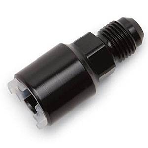 Russell Performance Products - Russell Push-On EFI Fitting #6 to 5/16" Hard Tube Blck
