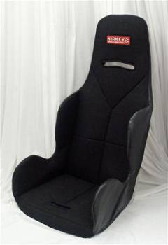 Kirkey Racing Fabrication - Kirkey Economy Drag Seat Cover - Black Cloth - 16"
