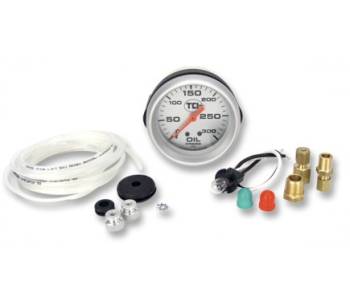 TCI Automotive - TCI Pressure Gauge 2-5/8 Transmission Silver Face