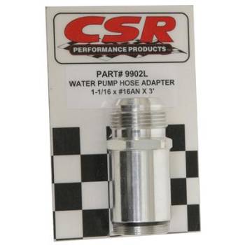 CSR Performance Products - CSR Performance Water Pump Hose Adapter - 1-1/16 x 16 AN