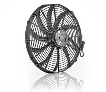 Be Cool - Be Cool 16" Euro Black Electric Fan Super Duty Puller