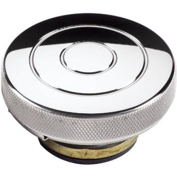 Billet Specialties - Billet Specialties Polished Radiator Cap - Round - Circle Logo - 16 PSI