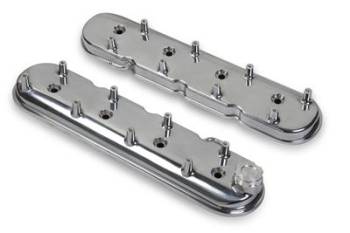 Holley - Holley GM LS1 Valve Cover Set - Polished