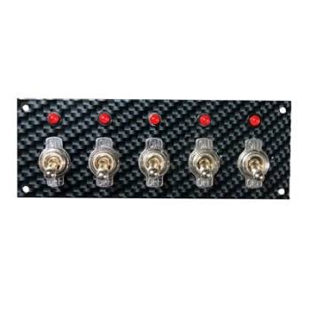 Moroso Performance Products - Moroso Fiber Design Switch Panel - Black/Black