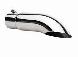 Gibson Performance Exhaust - Gibson Stainless Polished Exhaust Tip - Turndown