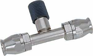 Aeroquip - Aeroquip Air Conditioning Hose End Fitting w/ Charge Port - Straight -10 AN