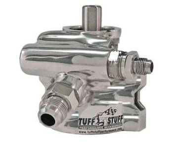 Tuff-Stuff Performance - Tuff Stuff Type 2 Power Steering Pump Polished Aluminum