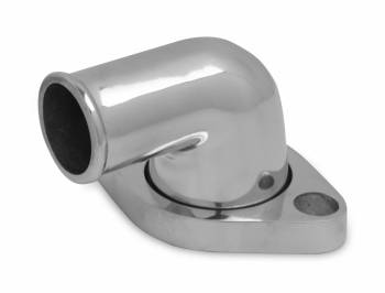 Weiand - Weiand Aluminum Chevy V8 Water Outlet - 90° - Polished