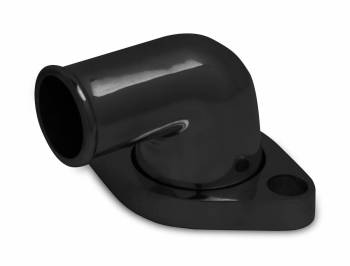 Weiand - Weiand Aluminum Chevy V8 Water Outlet - 90 - Painted Black