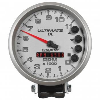 Auto Meter - Auto Meter 5" Ultimate DL Tach - 11000 RPM Silver