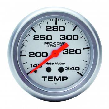 Auto Meter - Auto Meter Ultra-Lite Water Temperature Gauge - 2-5/8" - 140°-340°