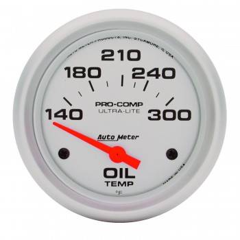Auto Meter - Auto Meter Ultra-Lite Electric Oil Temperature Gauge - 2-5/8" - 140°-300° F