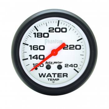 Auto Meter - Auto Meter Phantom Water Temperature Gauge - 2-5/8" - 120-240