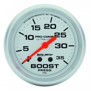 Auto Meter - Auto Meter Ultra-Lite Mechanical Boost Gauge - 2-5/8 in.