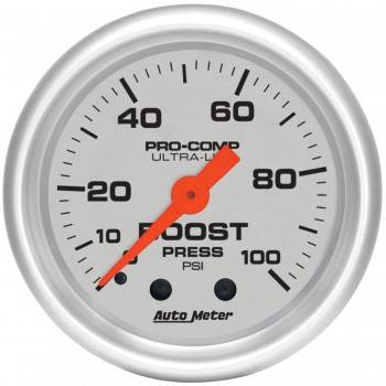 Auto Meter - Auto Meter Ultra-Lite Mechanical Boost Gauge - 2-1/16 in.