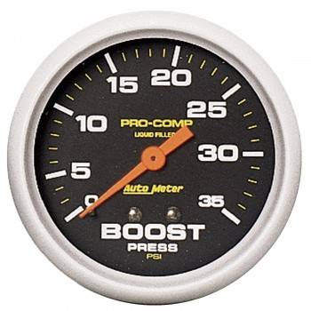Auto Meter - Auto Meter Pro-Comp Liquid-Filled Mechanical Boost Gauge - 2-5/8 in.